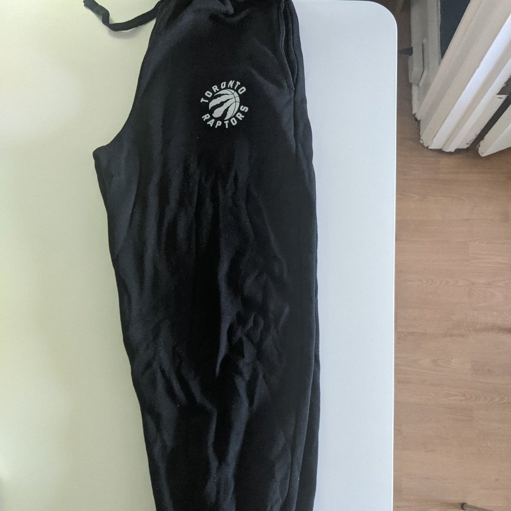 Black NBA Raptors Sweatpants - Picture 3 of 4